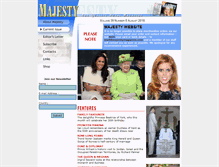 Tablet Screenshot of majestymagazine.com